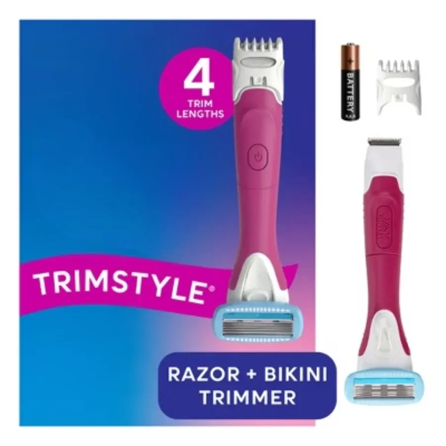 Женская бритва с триммером для бикини — 1 ручка для бритвы и 1 заправка, бритвы для бритья женщин