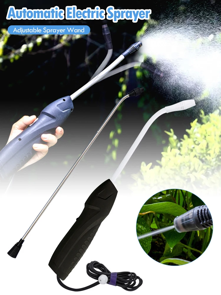 

Rechargeable Electric Sprayer Battery Powered Sprayer Wand with 2 Mode Flexible Neck 6.6ft Water Hose Convenient operation