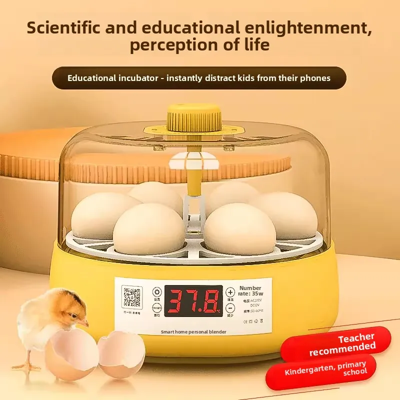 Mini Automatic Egg Incubator Household Intelligent Hatcher For Chicken Quail Bird Eggs Hatching