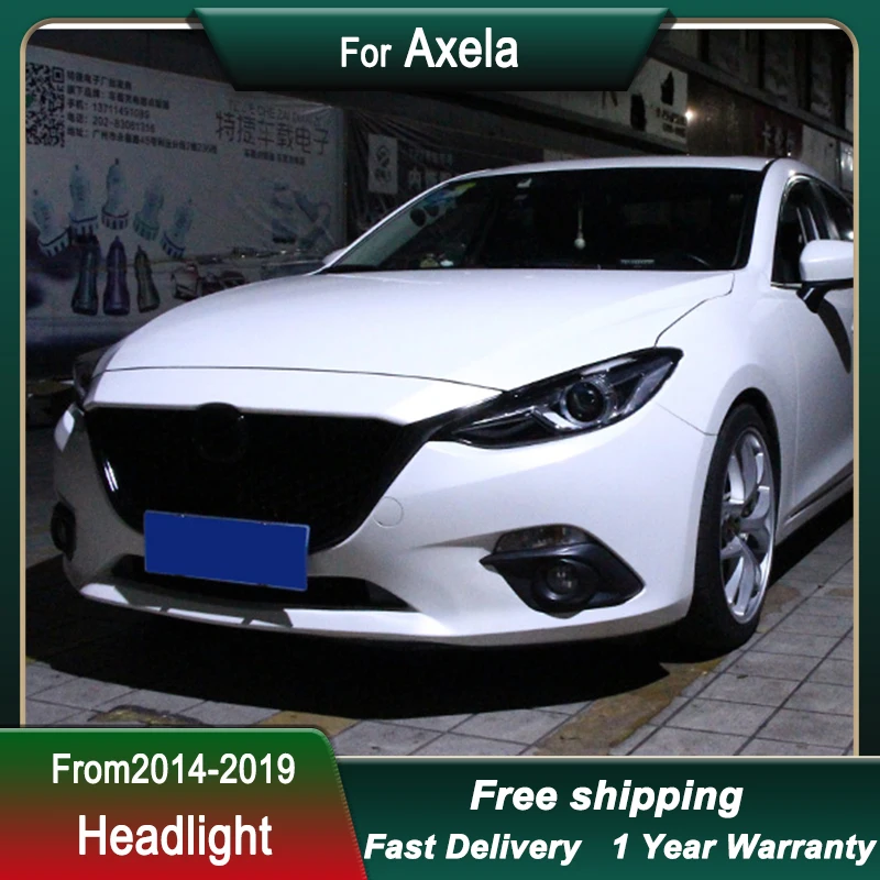 CarLed  Headlights for Mazda 3 Axela 2014-2019 Upgrade new full LED DRL Dynamic Signal Head Lamp Bi Xenon Beam Headlamp Accembly