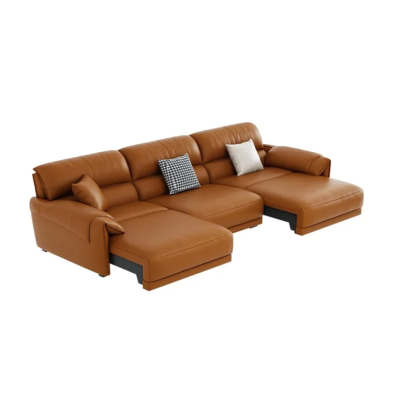 Italian Electric Living Room Sofa Simple Modern Living Room Retractable Patio Sofas Lazy Modular Home Furniture Sofa view 6
