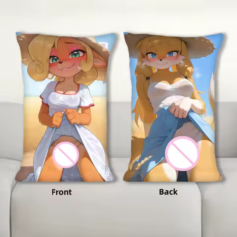 Dakimakura Anime Wheat field female Body Pillow Cover Sofa Cushion Double-side Print Throw Pillow Case 40X60cm