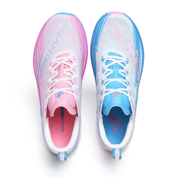 2025 New Full Palm Nylon Carbon Plate Running Shoes Double Layer Double Density Marathon Training Shoes DUANGOU 25017 25126