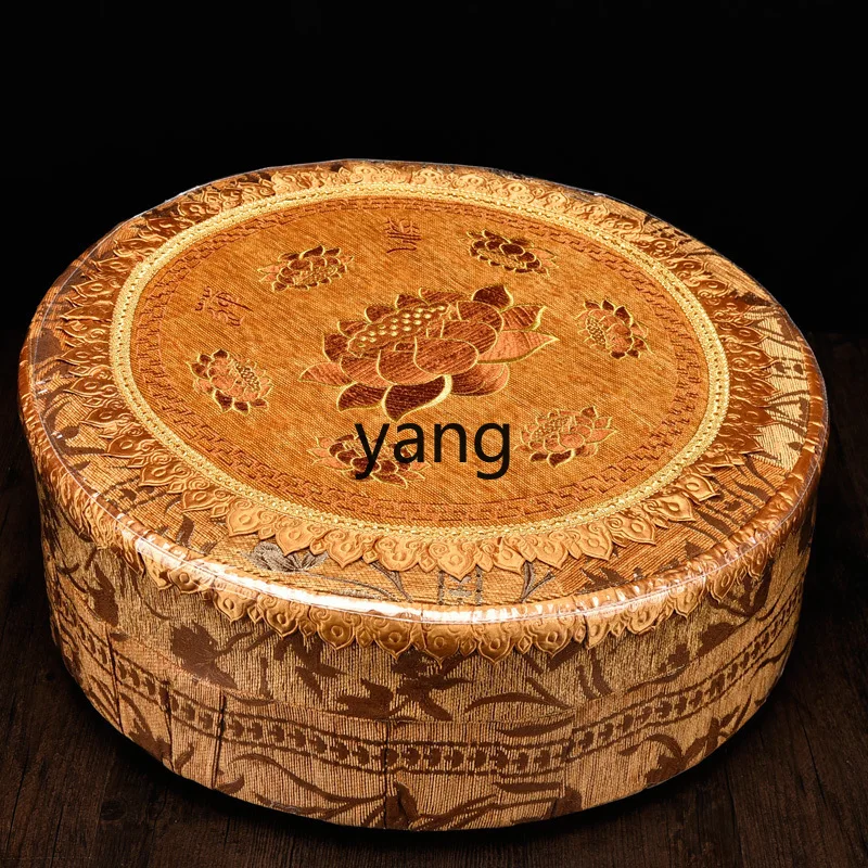 XYY round kowtow pad prayer prayer pad kneeling smooth thickened solid wood prayer stool