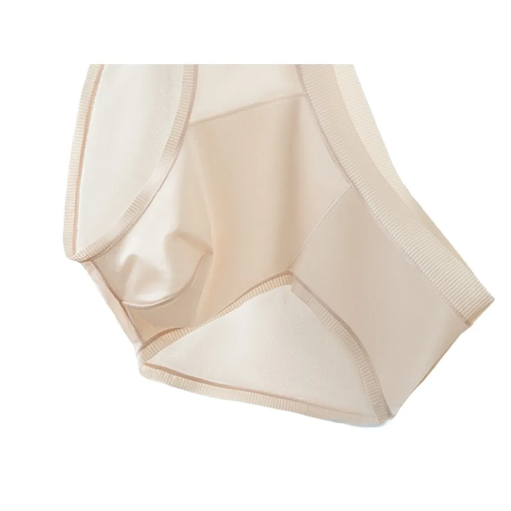 Traceless Sexy Men Underpants Ice Silk Mesh Underwear Sheer Thin Middle Rise U Convex Pouch Breathable Briefs