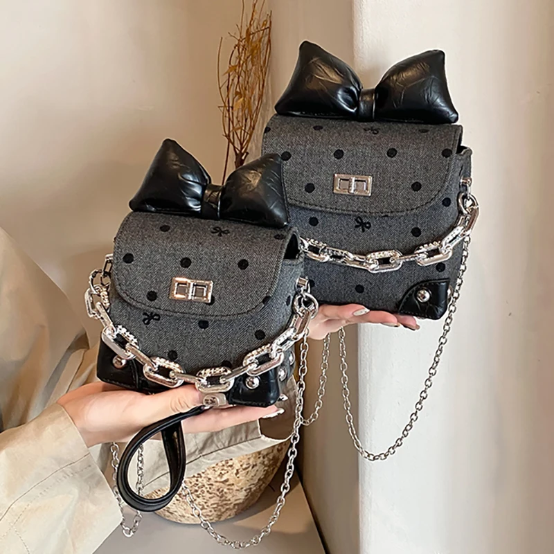 

Новая модная мини-сумка через плечо с цепочкой, женская универсальная маленькая квадратная сумка, стильная компактная сумка для женщин