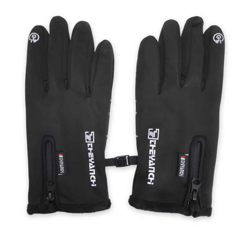 Professionelle Winter-Reithandschuhe, Touchscreen, wasserdicht, winddicht, Skihandschuhe, erweiterte Manschette für Motorrad, E-Bike, Sport