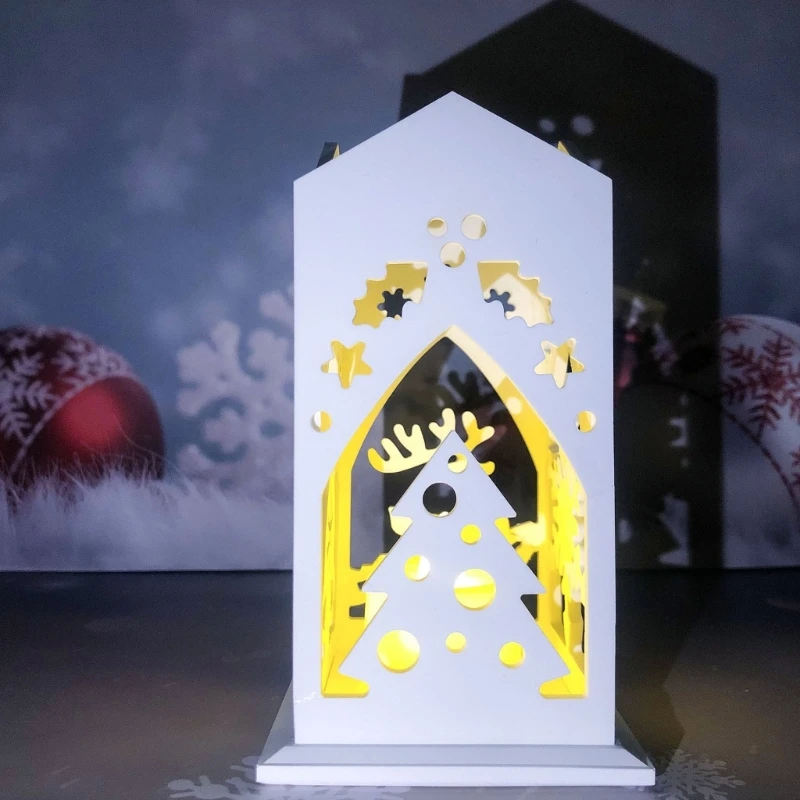 3D Candlestick Silicone Mold Christmas Themed Stand Molds Lantern Holder Mould Stylish Home Decorations image 5
