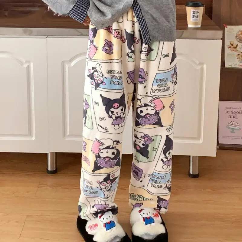 أنيمي مرحبا كيتي منامة السراويل الكرتون Kuromi Kawaii بلدي ميلودي المرأة منامة الحبيب فتاة سراويل تقليدية طالب المتسكعون #4