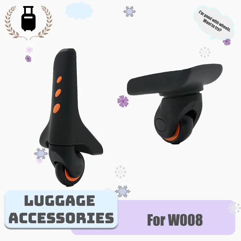 

For W008 Model Waterproof Luggage Replacement Wheel - Heavy-duty 360° Swivel Luggage Wheel Repair Part (screws included)