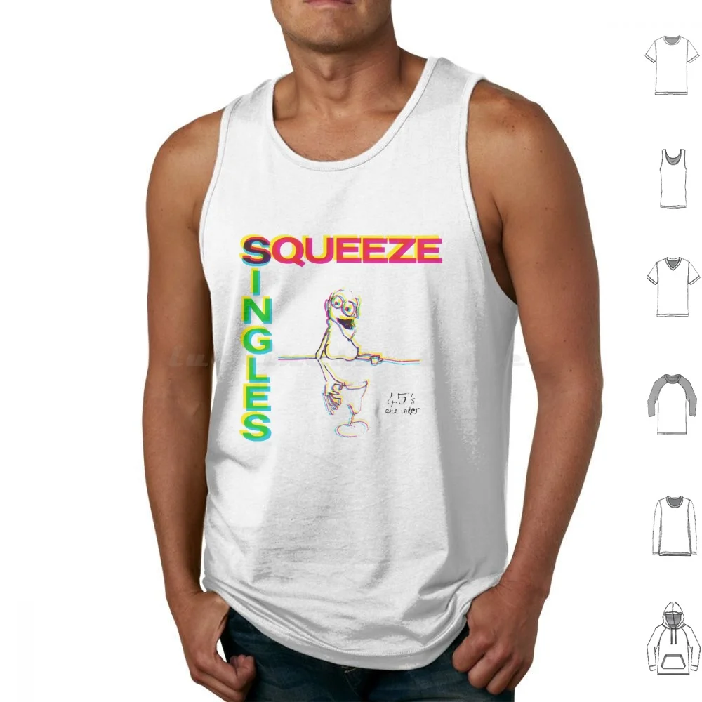 Squeeze Band Tank Tops Print Cotton Squeeze Band Squeeze English Band Cool For Cats Up The Junction Argybargy Frank East