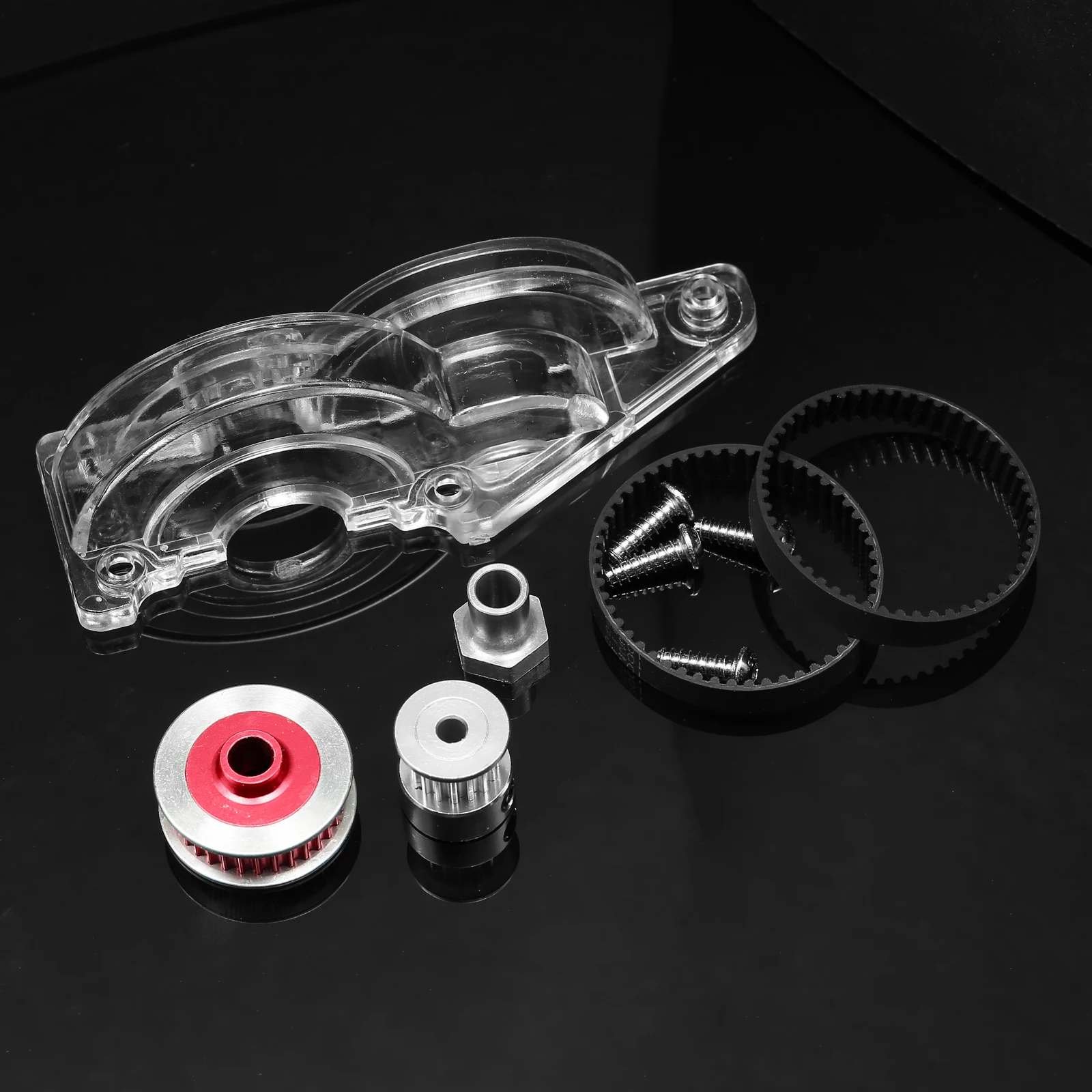 TAMIYA TT02 Copertura ingranaggi in plastica Copertura antipolvere per trasmissione a cinghia 16T 32T Ingranaggi trasmissione a cinghia a basso rumore per Tamiya TT-02 1/10 RC Car