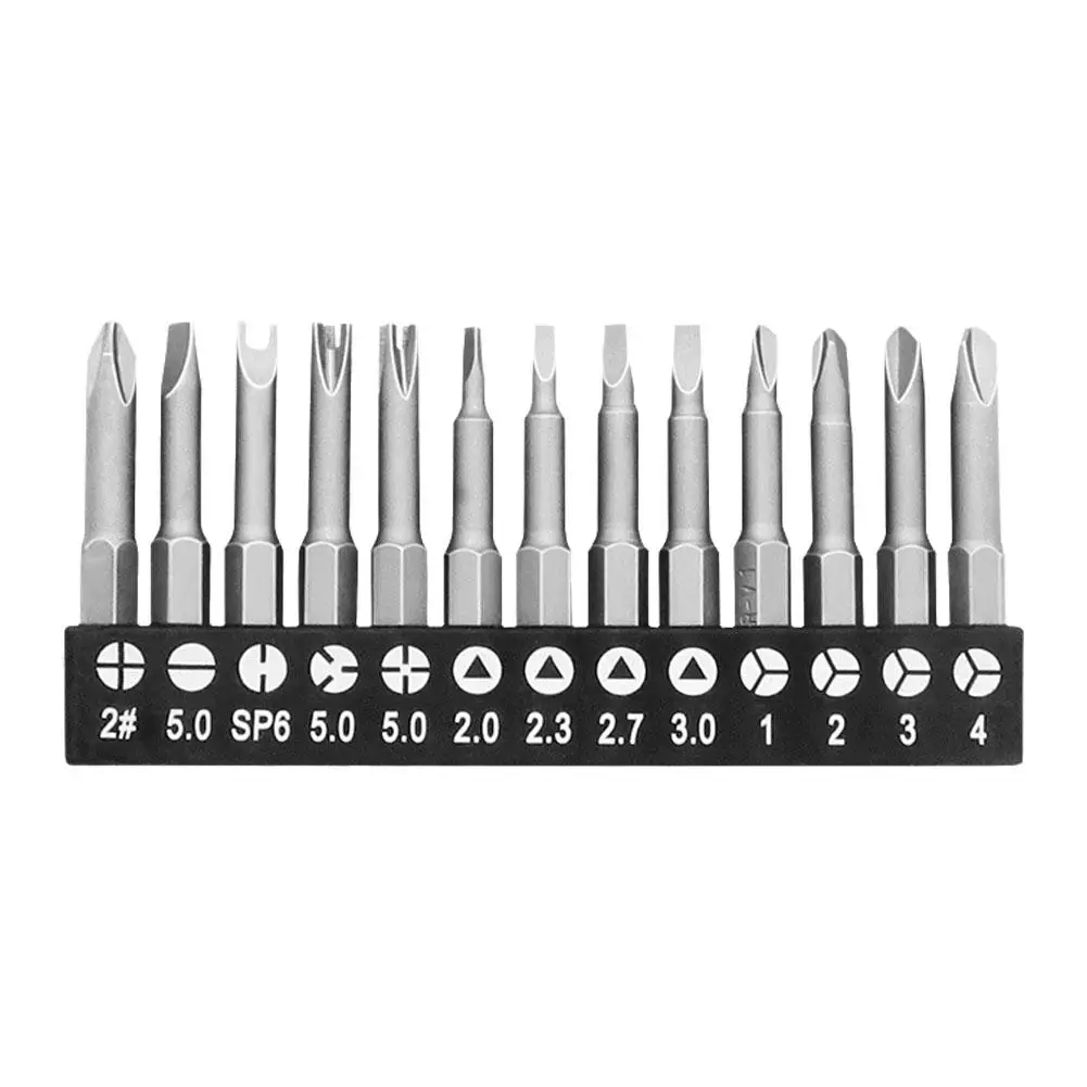 5/7/13 Pcs Special-shaped Screwdriver Set 50mm Magnetic Vanadium Bits For Repair, Y-Type Triangle Cross 3-Point