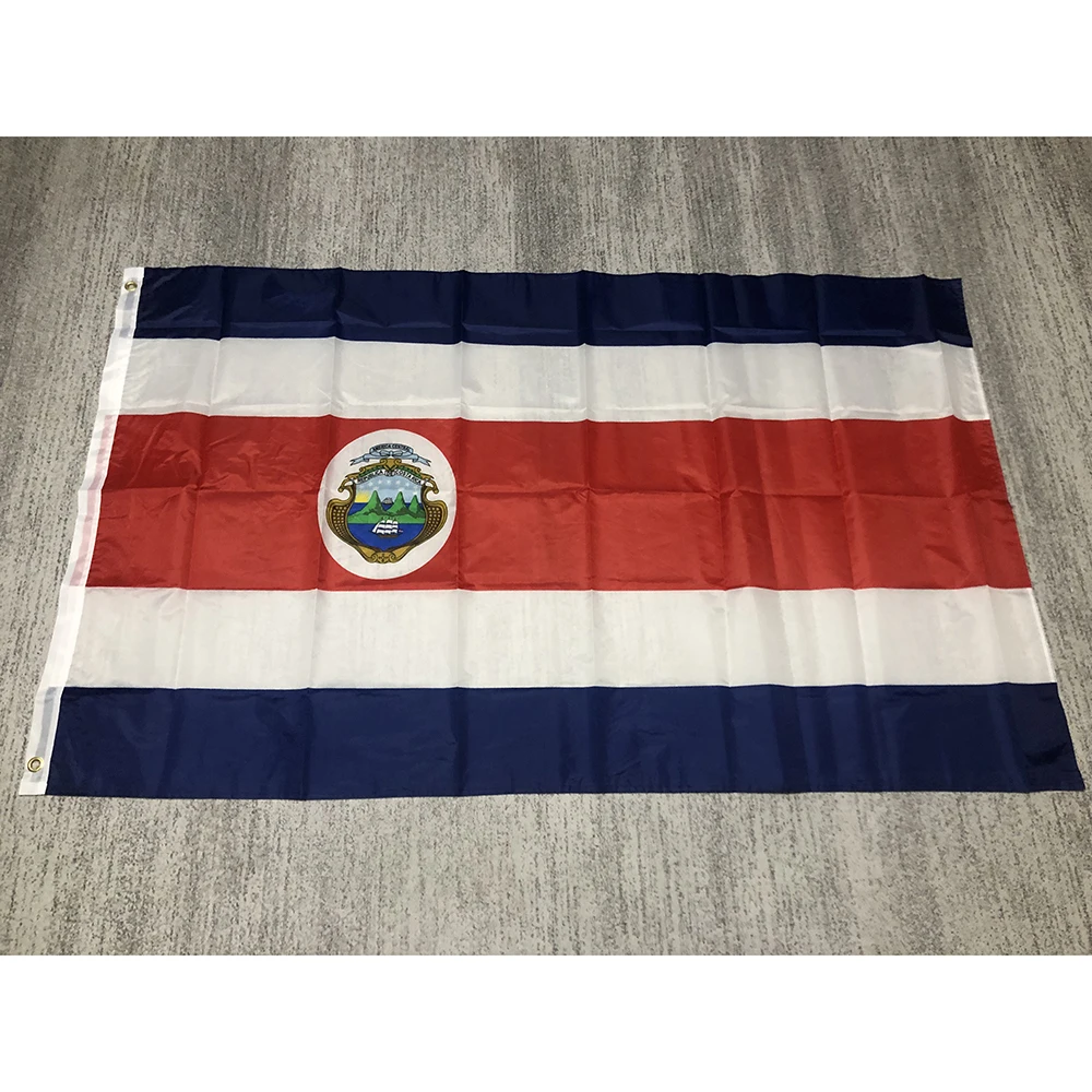 Costa Rica Flag 90x150cm 3x5fts high quality polyester double penetration Costa rica flag for home decoration activity flag