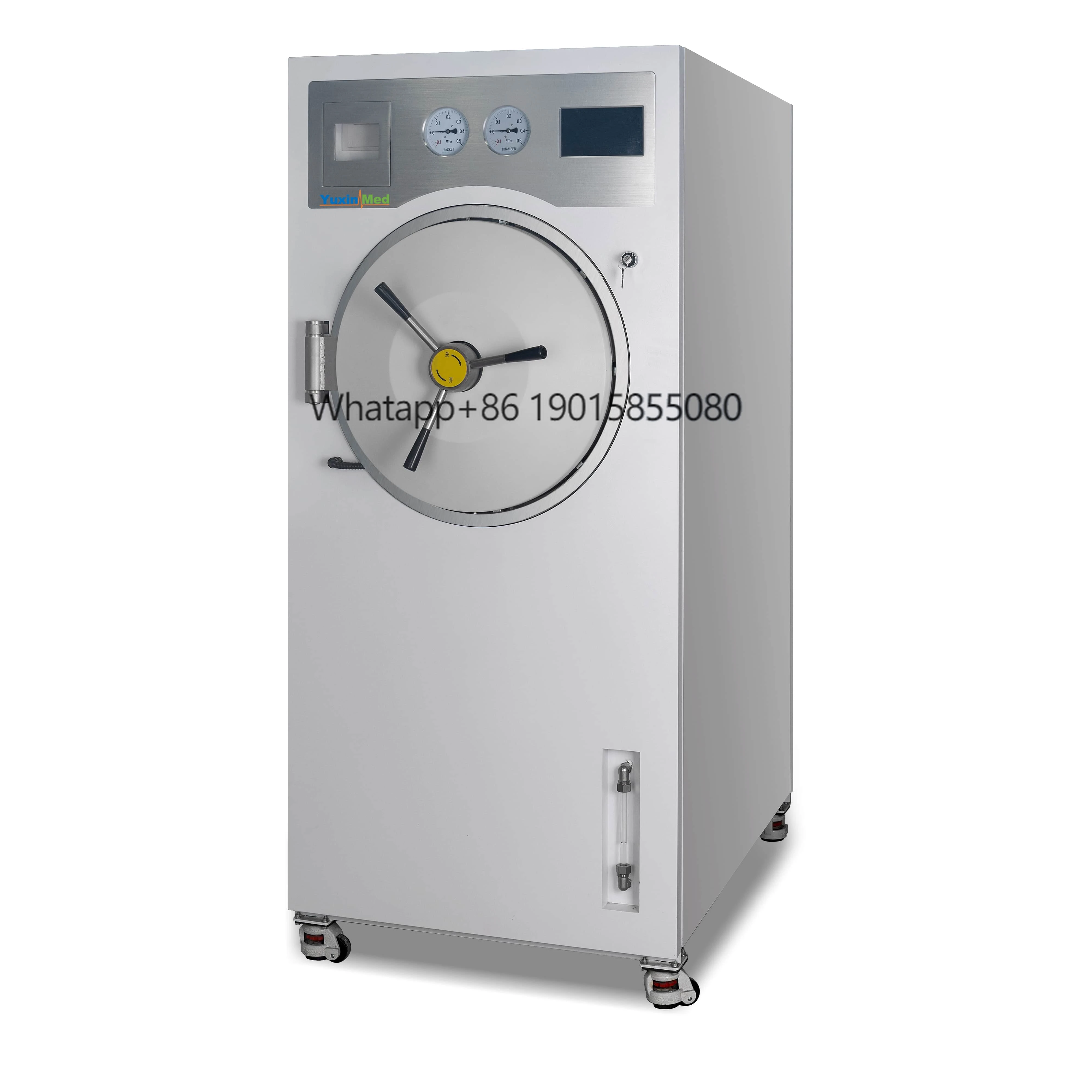 MST-150B Manufacturing Company by Yuxin Med Autoclave Steam Pulsating Vacuum Sterilizer Manual Door Horizontal