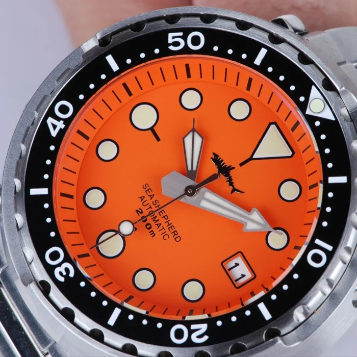 Часы HEIMDALLR Мужские механические с сапфировым стеклом, 47 мм, 200 м