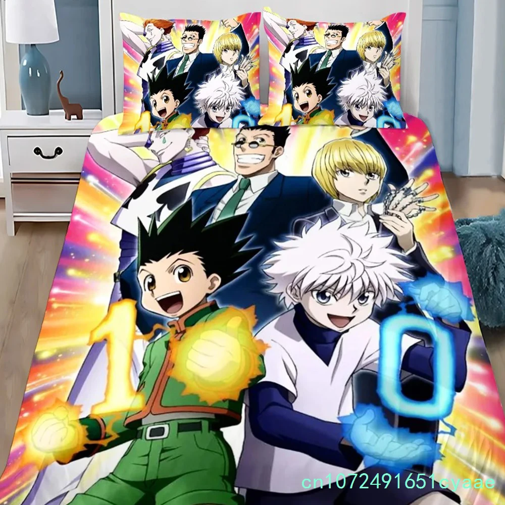 3D Prints Hunter X Hunter Duvet Cover Pillowcase Bedding Set Adult Boy Girl Bedroom Decoration Children Single Double Large Size