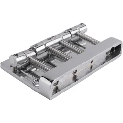 4 String Hardtail Bass Guitar Bridge for Fender Precision Jazz Bass PB JB Style Bass, Chrome