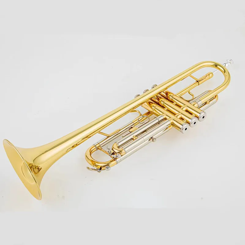 JINYIN JYTR-E108 Professional Trumpet B-flat Brass Nickel Plate Trumpet Jazz Instruments Band Horn Beginner Trumpet S With Case