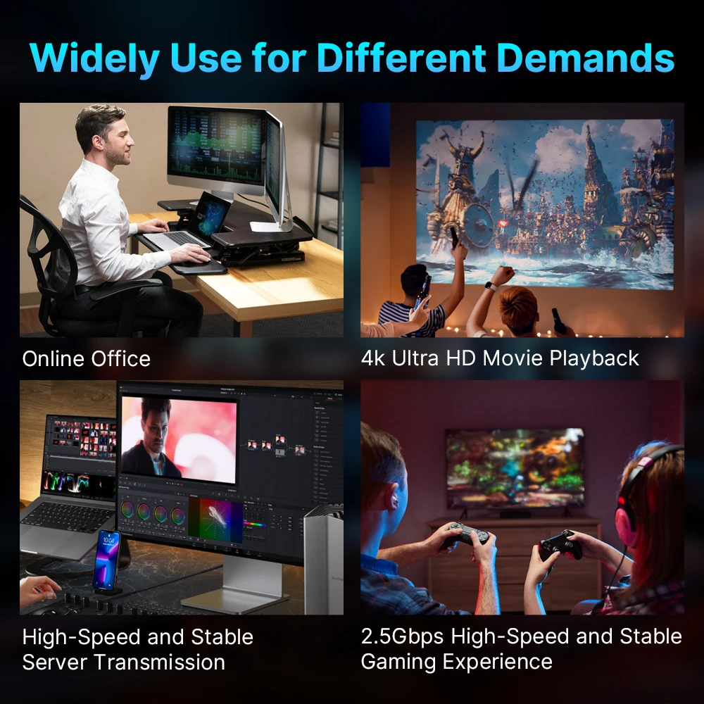 PCI Express 네트워크 카드 2.5Gbps 기가비트 이더넷 1000/2500Mbps PCIE 네트워크 카드 LAN 컨트롤러 어댑터 데스크탑 PC 용 RJ45