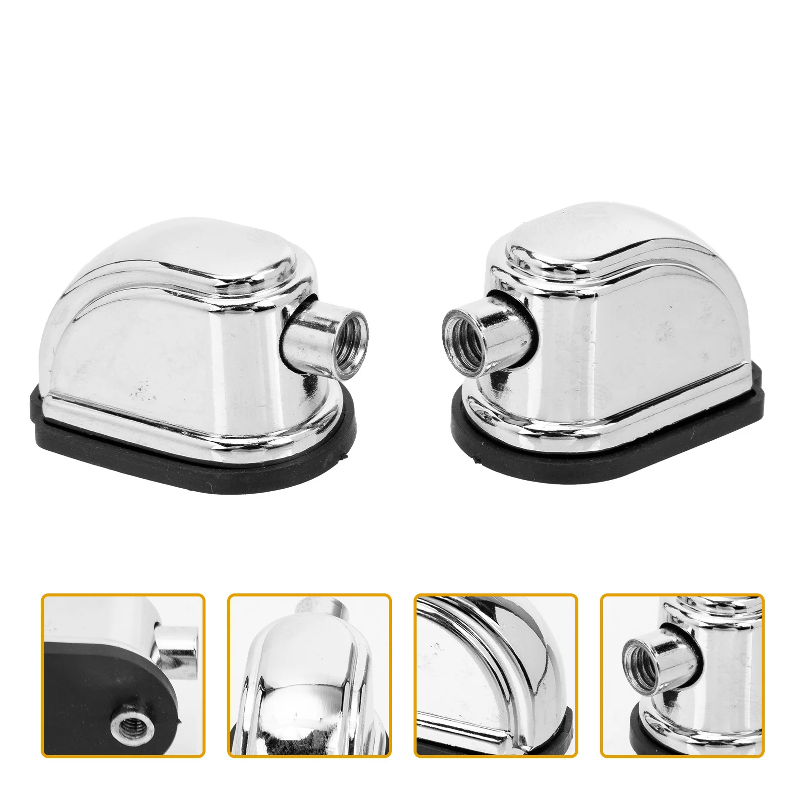

2pcs Replacement Zinc Alloy Snare Lugs Claw Hook Accessories Durable Drum Set Parts Drum Connectors Instrument Supplies Silver