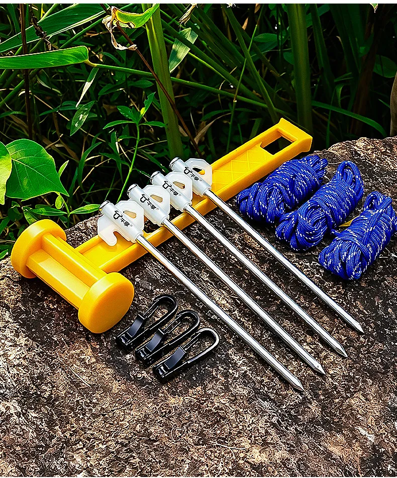 Neuer selbstverriegelnder Seilspanner, einziehbares Rollen-Spannwerkzeug für Campingzelte, LKW-Ladungssicherung. – Detail 5