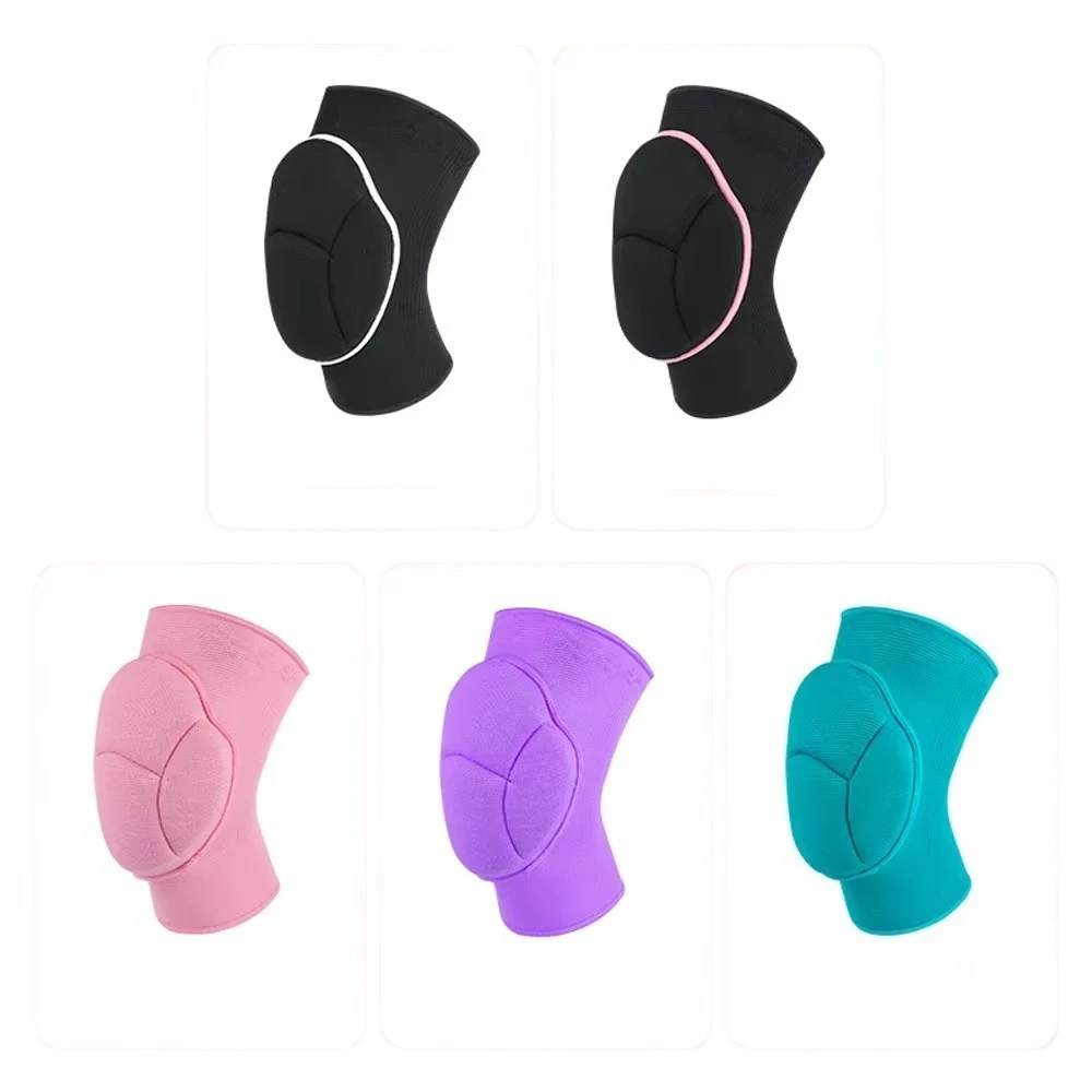 Thickened Sports Knee Pads Elastic Anti-collision Knee Sleeve Shock-absorbing Anti-Slip Garden Kneeling Mat for Running Yoga