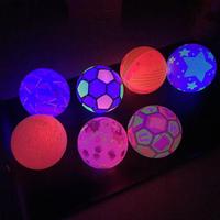 2 Pcs Bright Glowing Soccer Ball Toy For Kids Outdoor Sports Entertainment Football Small Ball Night Play Training