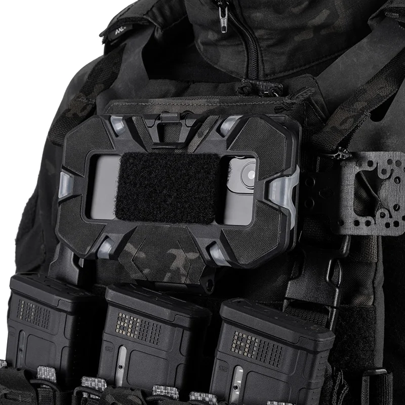 Folded Navigation Board Wrap Tactical Camouflage Magic Patch Wrap for Phone Holder Outdoor Cellphone Hold Hunting Vest Accessory
