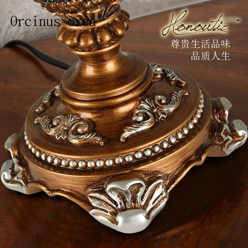 European classical bedroom bedside lamp complex creative Nordic luxury American decorative art study lamp Postage free