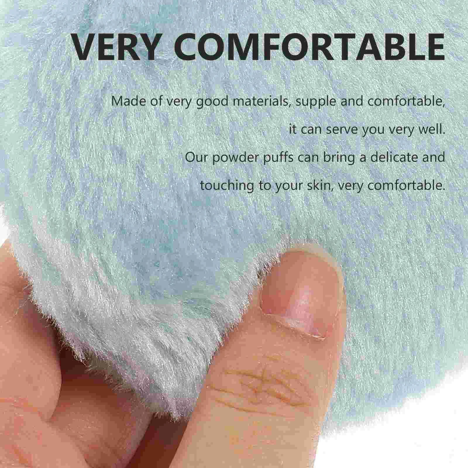 3 Pcs Household Baby Powder Puff Toddler Reusable Makeup Remover Pads Plush Fluffy