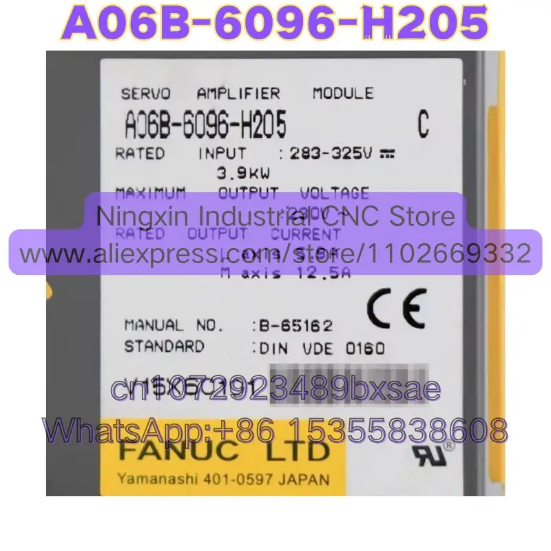 Second-hand A06B-6096-H205 A06B 6096 H205 Servo Drive Ampilifer Module Tested OK Quick Shipment