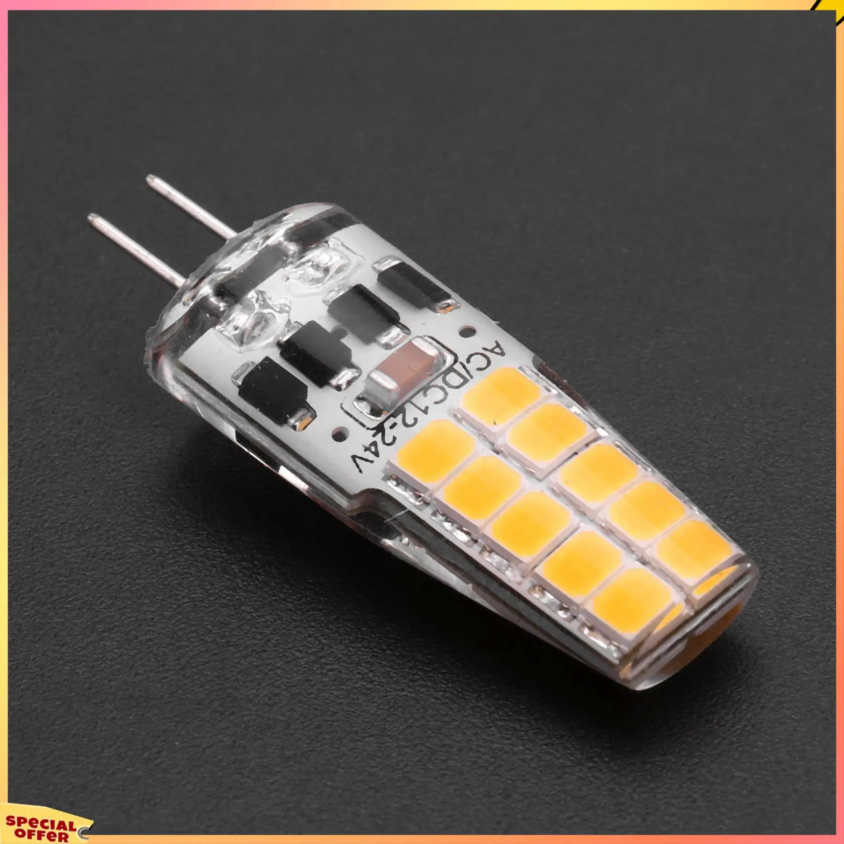 

ABFI 20 шт. G4 светодиодная лампа AC/DC12V-24V 3W светодиодная лампа G4 20LED 360 угол освещения 2835SMD заменяет галогенную лампу 30 Вт, теплый белый