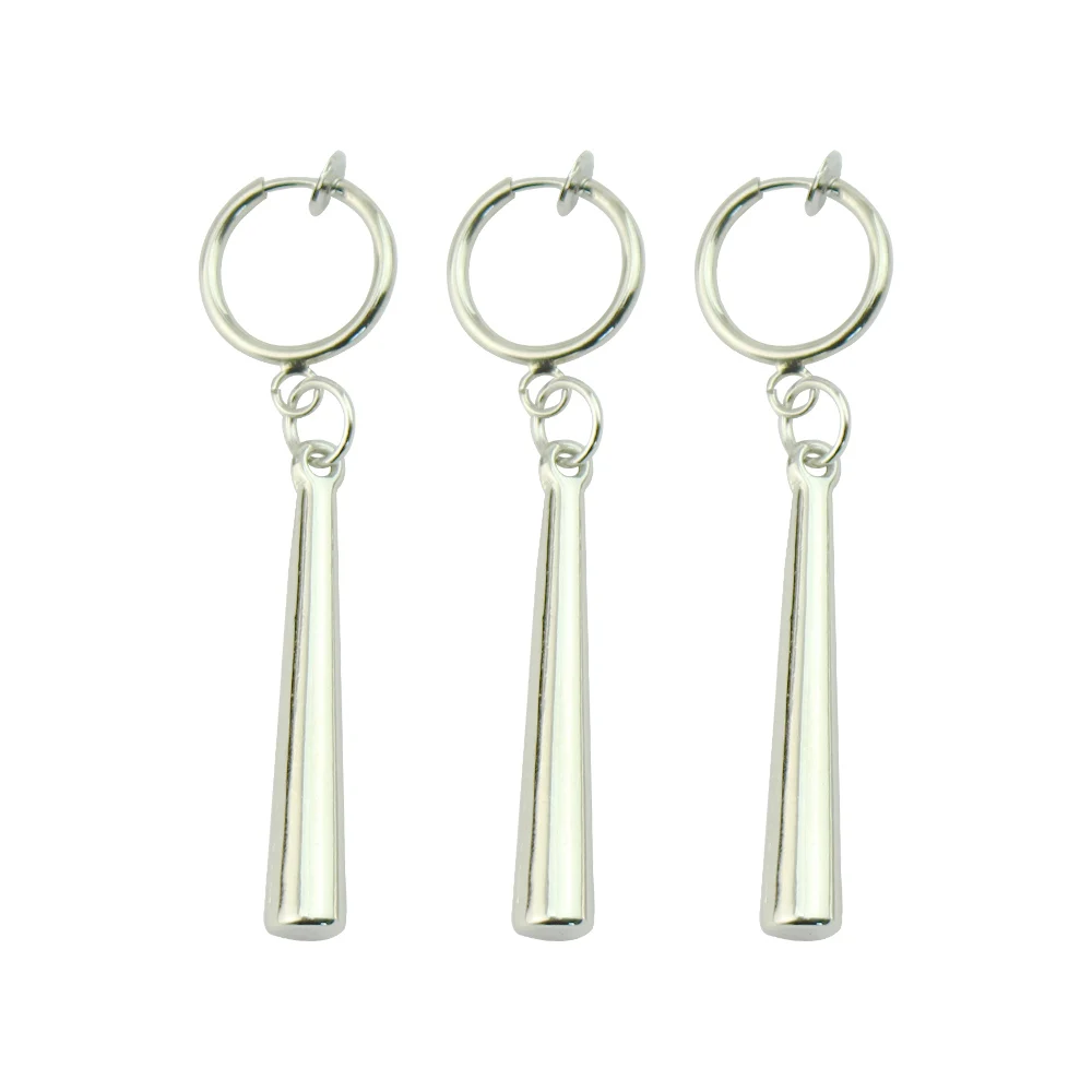 أنيمي رورونوا زورو تأثيري أقراط سورون الأذن كليب الذهبي الفضة اللون قلادة هوك أقراط للنساء الرجال المجوهرات المشجعين الهدايا