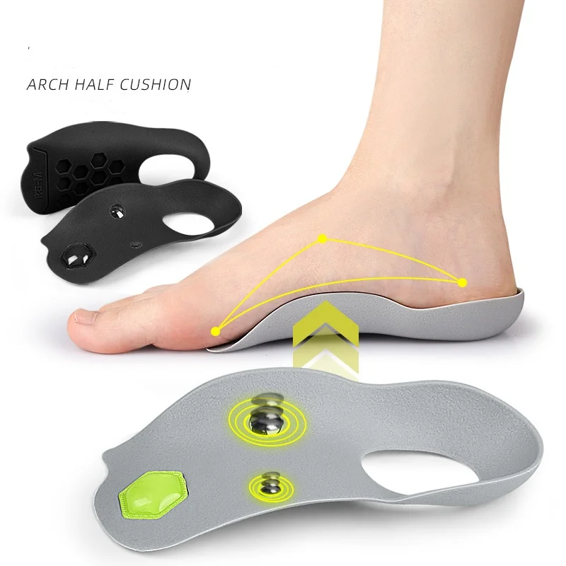 Magnetic Arch Insoles Flat Foot Arch Support Inversion Foot Orthopedic Insoles XO-shaped Leg Magnetic Massage Insole