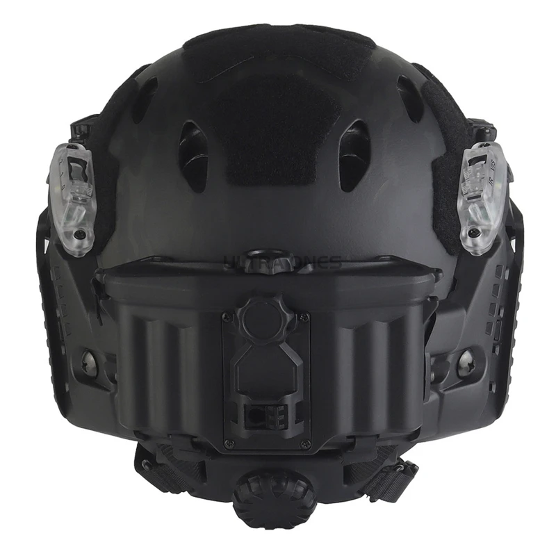 Casco Airsoft SF FAST con riel Picatinny y luz LED - imagen 2