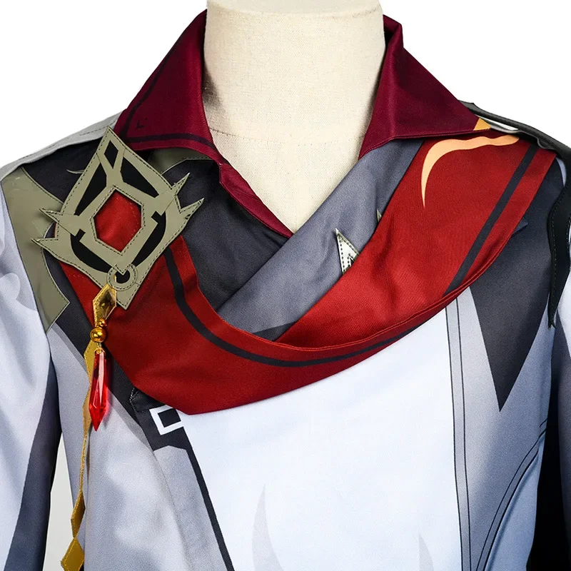 Tartaglia Cosplay Masculino, Game Genshin Impact, Conjuntos Completos, Uniforme, Calças, Perucas, Trajes de Halloween, Jogo