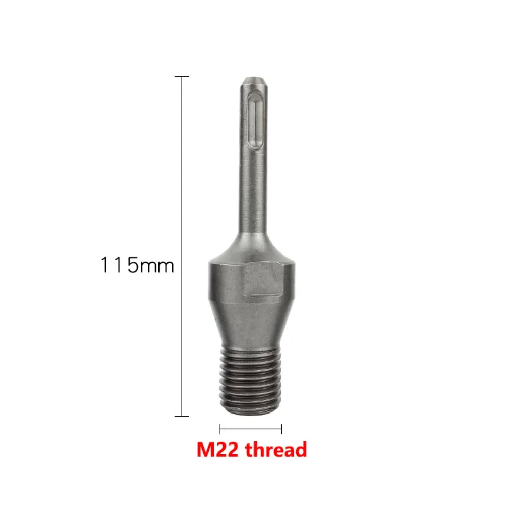 

M22 Thread Electric Hammer Adapter Integrated/split Impact Resistant Water Drill Connecting Rod Anti-slip Extension Rod