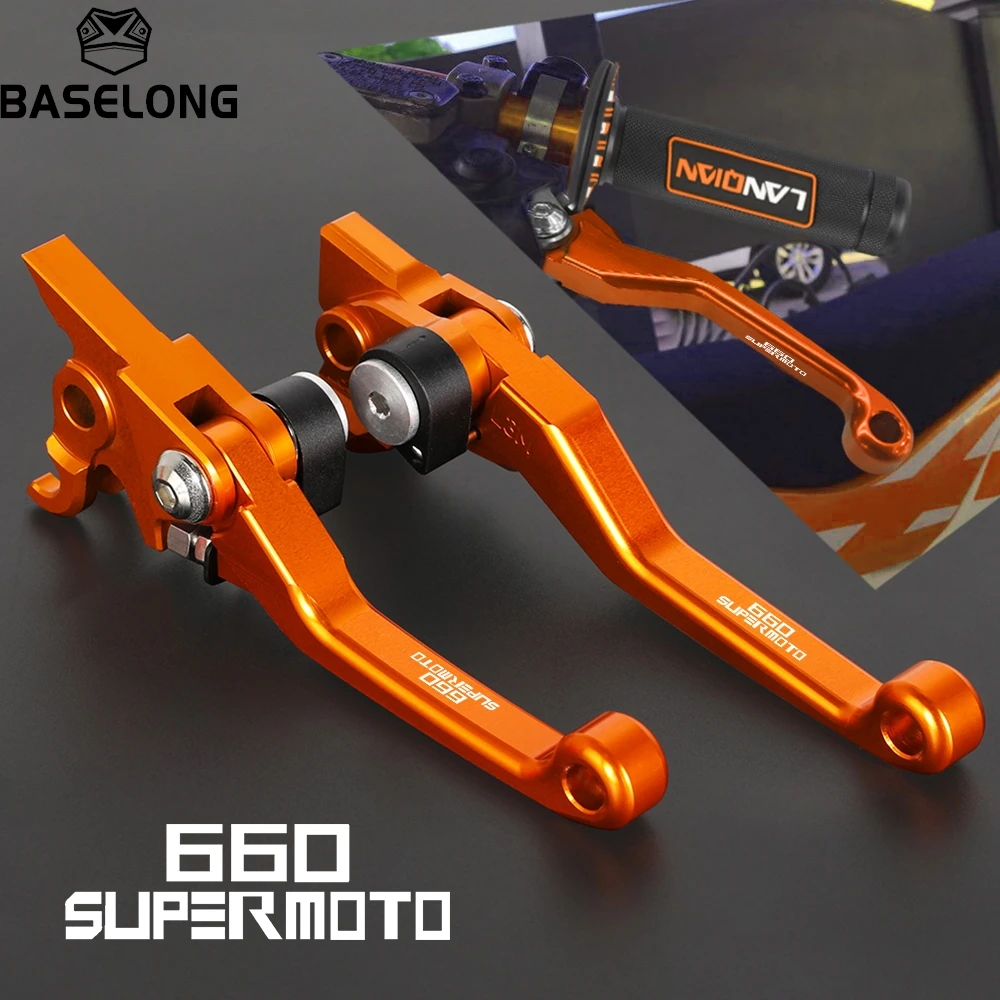 

Motocross Pivot Dirt Bike Brake Clutch Levers Handle Lever For KTM 660SUPERMOTO 660SMC 660 LC4 Supermoto 2002 2003 2004 2005