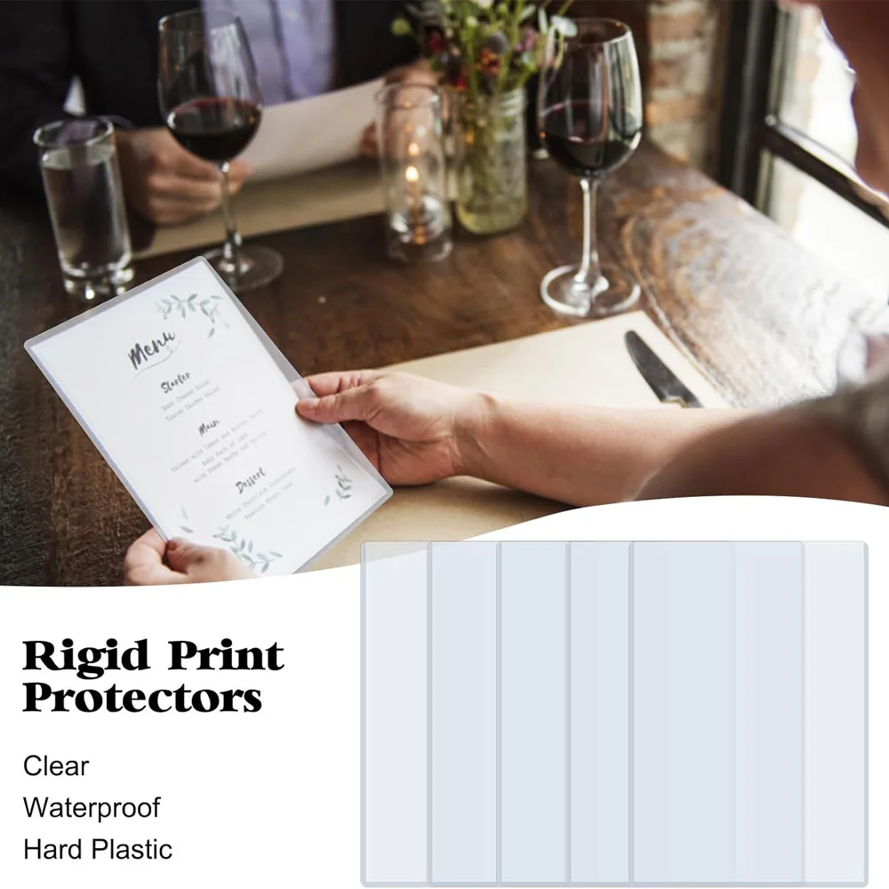 Cubierta protectora de papel para archivos, Protector de libro transparente, funda protectora para libro, funda para carpetas, organizador de archivos impermeable fino, 6 uds.