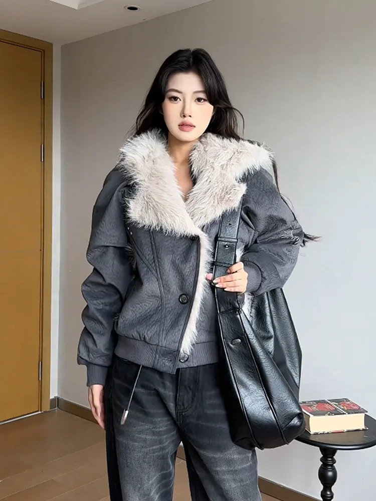 

Куртка-пальто Cleanfit Splicing Mountain Eagle из хлопка для мужчин и женщин, осенне-зимняя, с флисовой подкладкой, защита от холода, американская модель