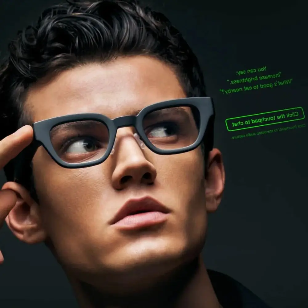 INMO Go Translation AR Smart Glasses Wireless AI Assistant Glasses Live Guide Music/Call / Teleprompter Travel Glasses