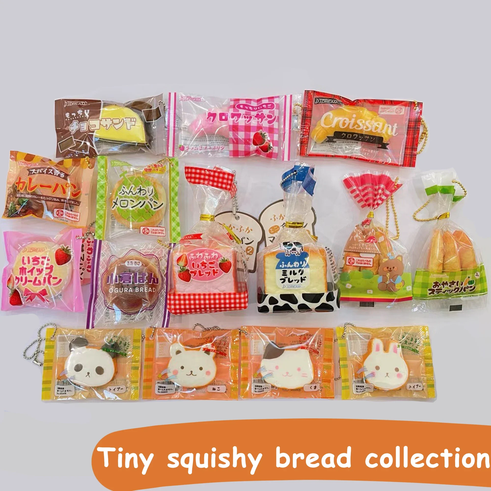 

Mini Squishy Soft Cute Tiny Bread Mochi Toy Squeeze Food Simulation Food Capsule Toy Creative Toy Stress Relax Relieve Keychain