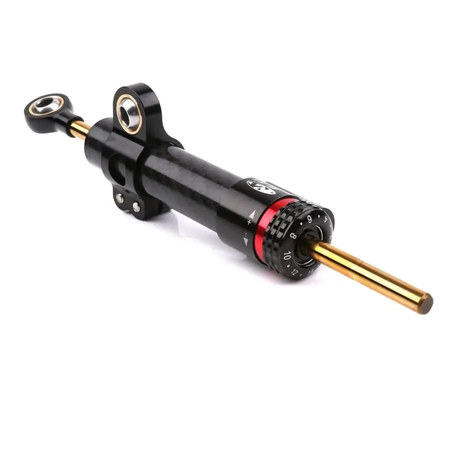 250mm/9.8" Aluminum Motorcycle Steering Damper Stabilizer Rod 16 Adjustment Gear - Image 5