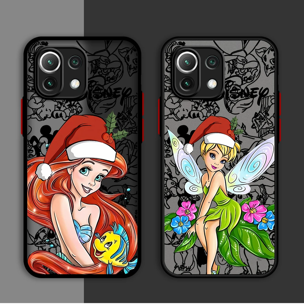 Disney Princess Christmas Phone Case for Redmi 9 9A 9i 9C 9T 10 2022 10 10C 10A 12 4G 12C 13C 4G 5G K40 Pro A1 Plus A2 Plus