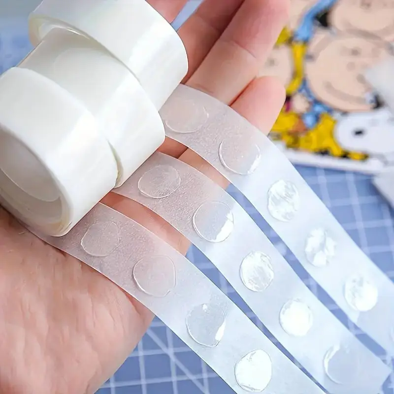 Balloon Glue Dots Double Sided Adhesive Dots Removable Clear Sticky Points No Residue for Party Decor DIY Crafts 100-1000PCS