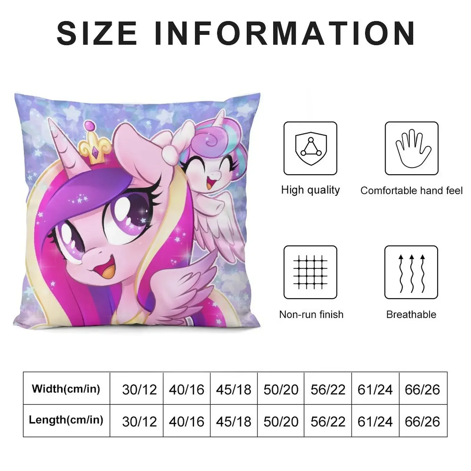 Little Princess Cadance and Flurry Heart ~ sparkly stars version Throw Pillow Decorative Sofa Cushion Sofas Covers pillow