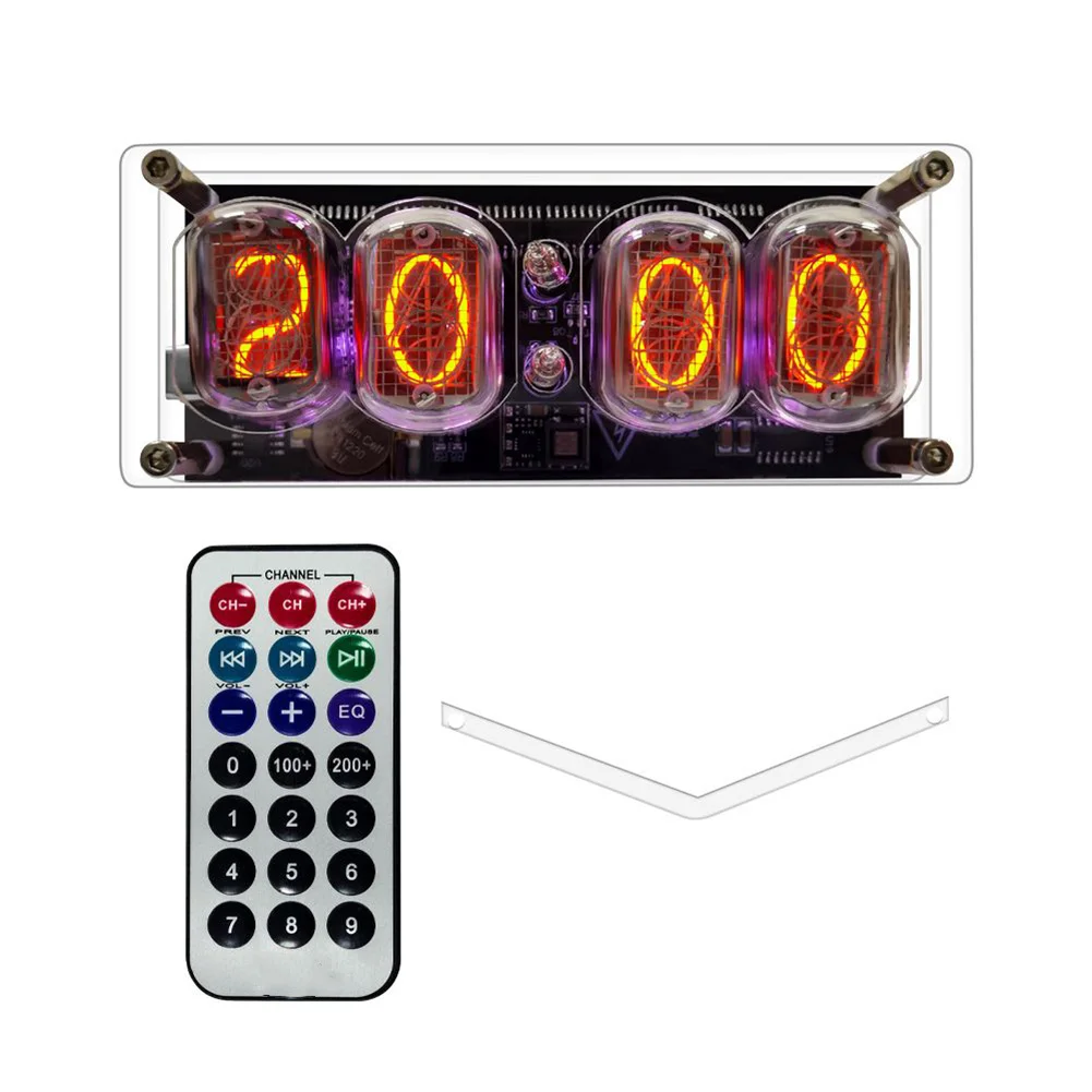 

IN-12 Glow Tube Nixie Clock Fluorescent 225 Colors Light Display Time Date Digital Clock Electrical Equipment Supplies Tools