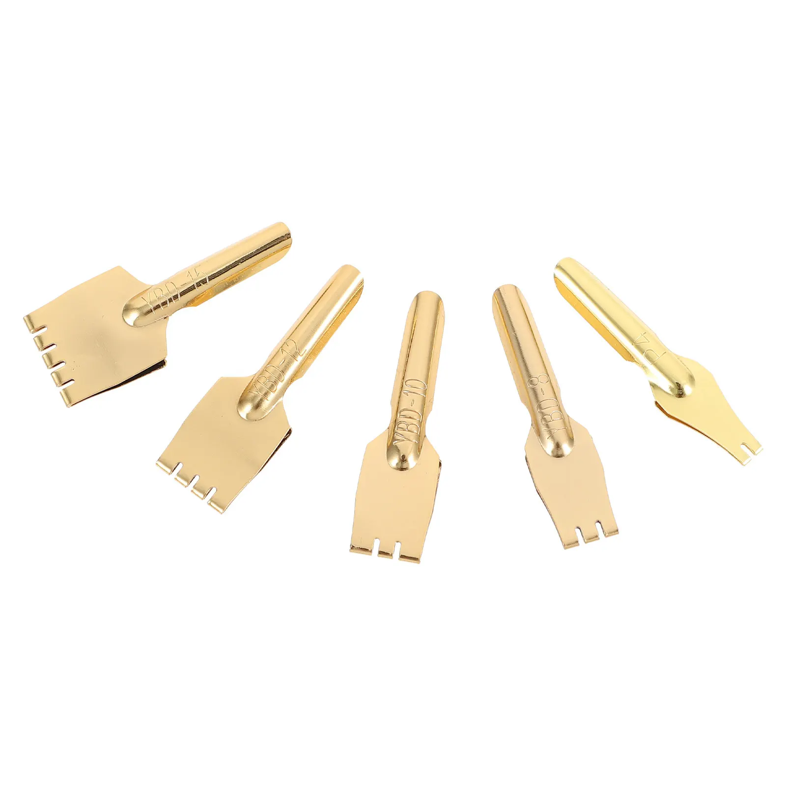 5Pcs Flat Head Fountain Pen Nibs Reusable Brass Pen Tips for Lettering Tibetan Script Practice Retro Art Writing Nib Set