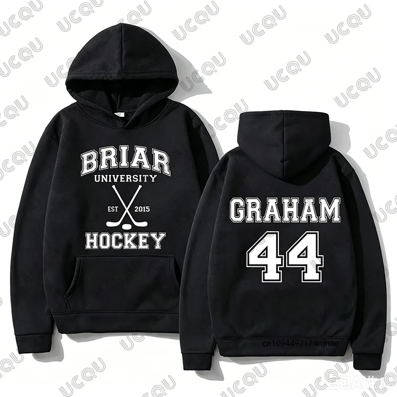 2026 Off Campus Briar University Graham 44 Cotton Hoodies For Men Women Long Sleeve Sweatshirt Casual Pullovers Oversized Tops